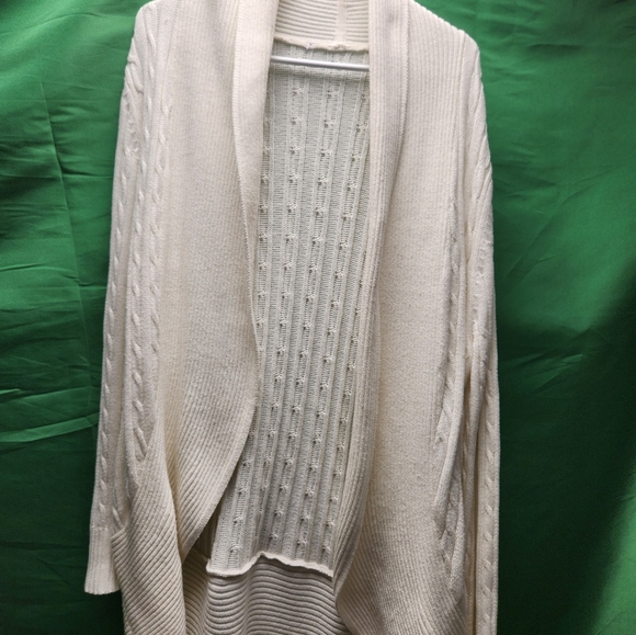 Women's knit white 3/4 length large - Picture 4 of 4